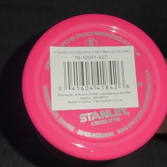 💓💓ELECTRIC PINK💓💓 30oz Stanley Quencher H20 Tumbler Genuine Stanley - Picture 3 of 5